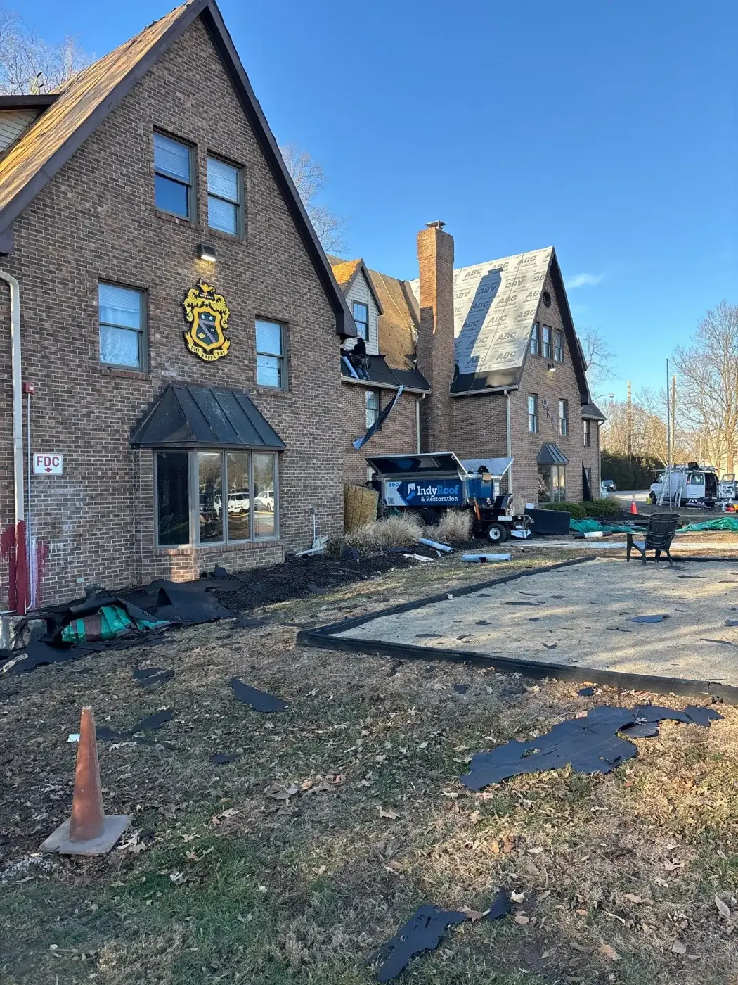 Commercial roof inspection documented in Greensburg