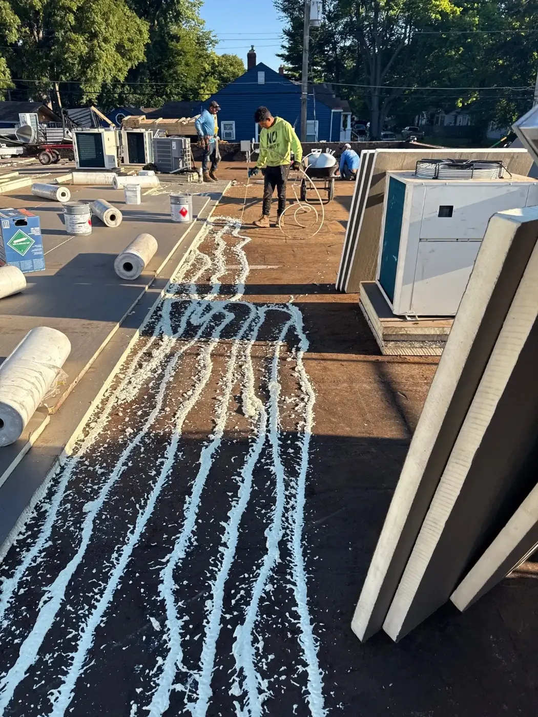Commercial roof inspection documented in Greensburg